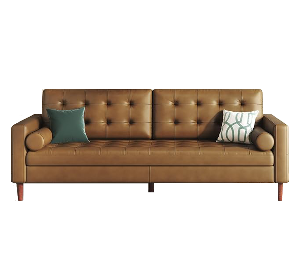 3D visualization of a stylish Brown Sofa